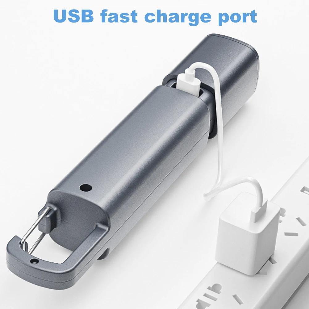Ліхтар на акумуляторі перезаряджається на USB-C SMILING SHARK Сірий - фото 2