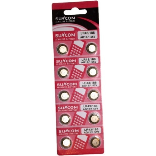 Батарейка таблетка AG12 LR186 LR43 10 шт. (95) • Краща ціна в Києві ...