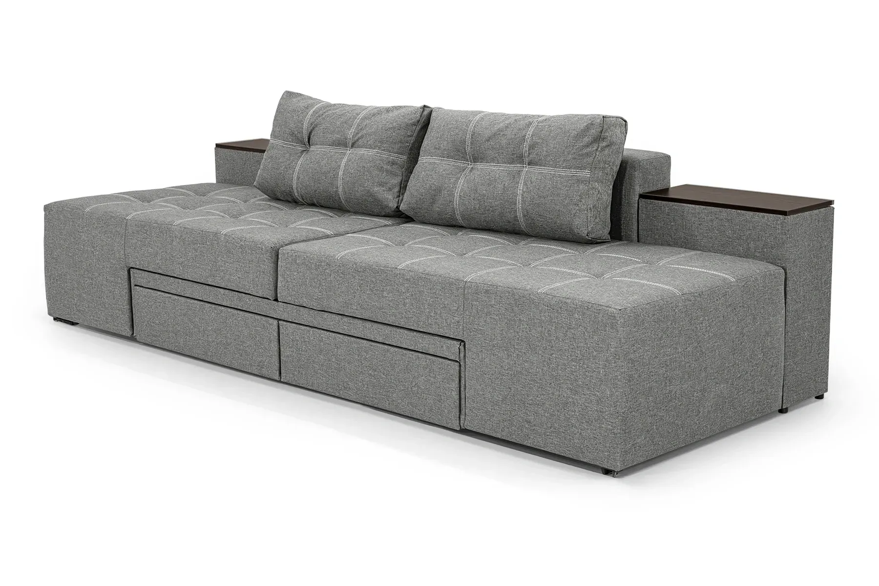 Диван трансформер Домино 270х105 см Светло-серый (29557851) Диван трансформер Домино 270х105 см Светло-серый (29557851)