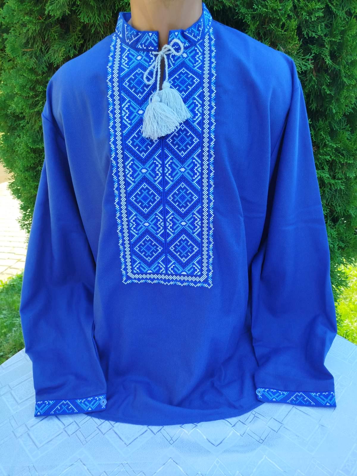 Вишиванки парні Орнамент р. 44 Синій (2117522653) - фото 3 Вишиванки парні Орнамент р. 44 Синій (2117522653) - фото 3