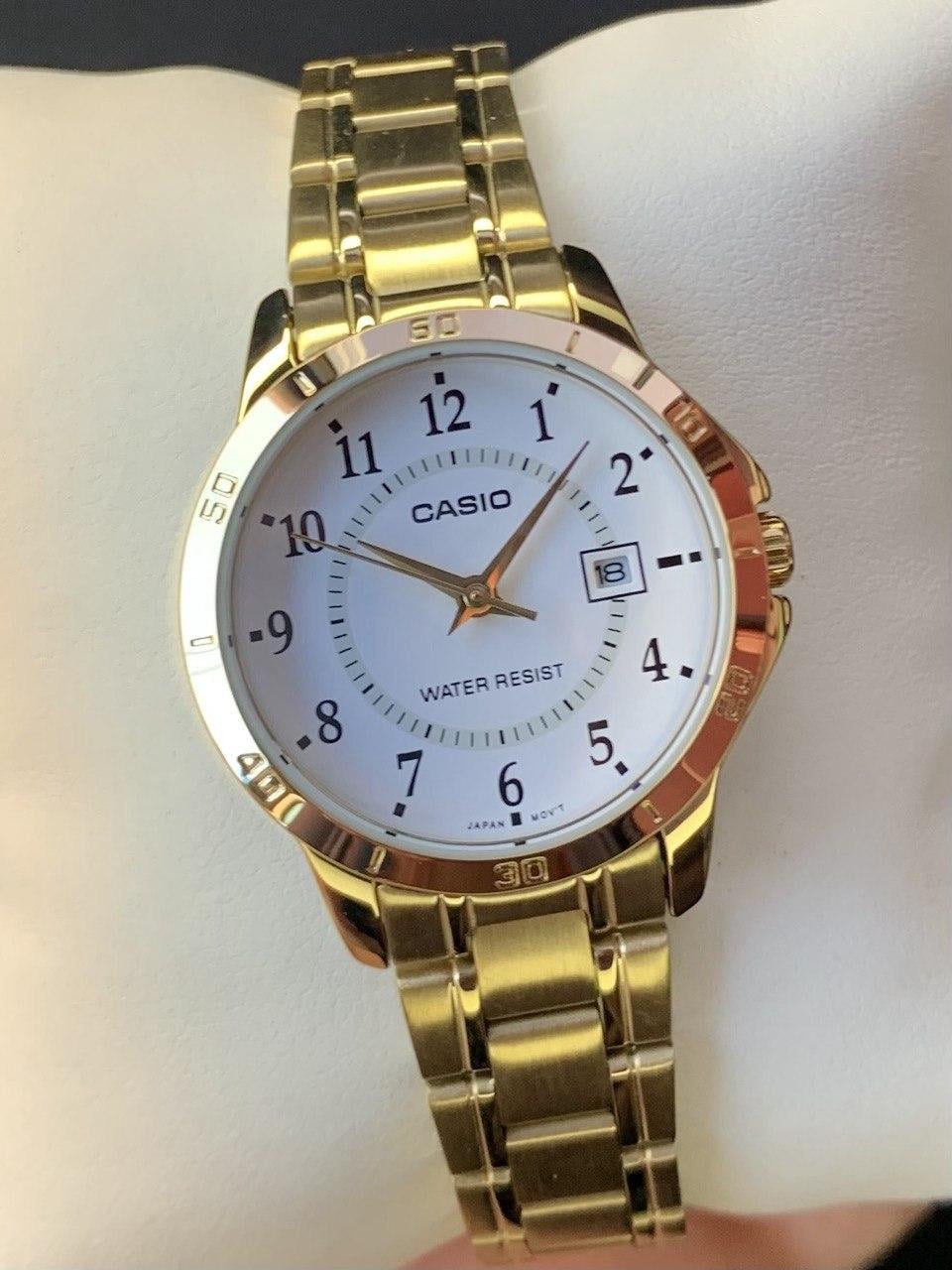 Наручные часы женские Casio LTP-V004G-7B Lady Timeless Collection Белый (2895888315)