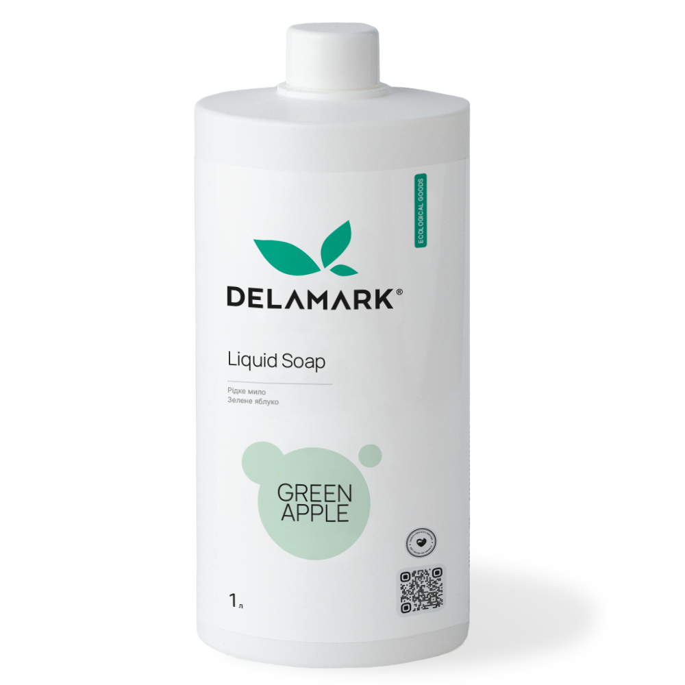 Жидкое мыло Delamark Зеленое яблоко 1 л (4820152331946)