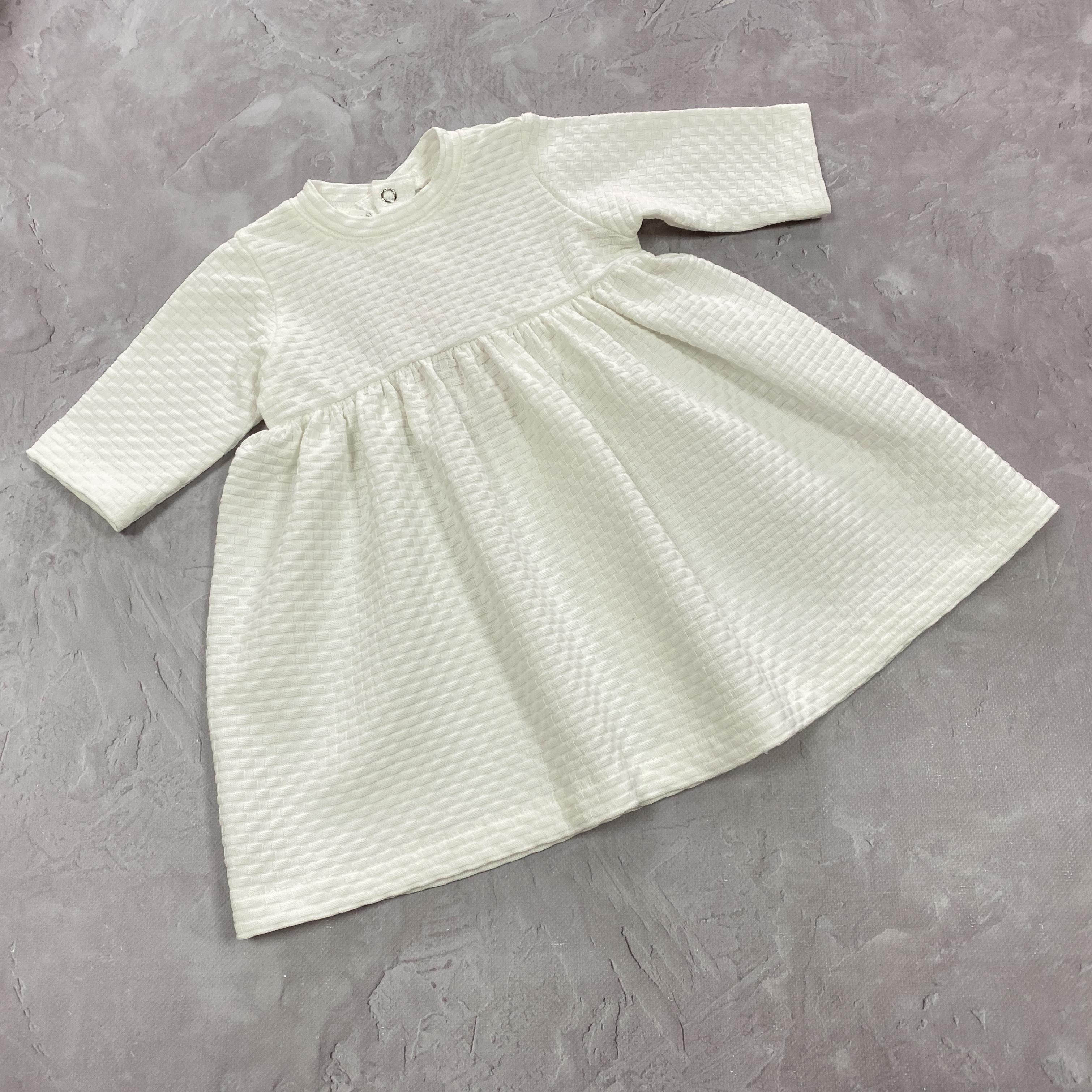 Сукня Аріела з інтерлоку на хрестини/свято р. 74 Бежевий (29818630) Сукня Аріела з інтерлоку на хрестини/свято р. 74 Бежевий (29818630)