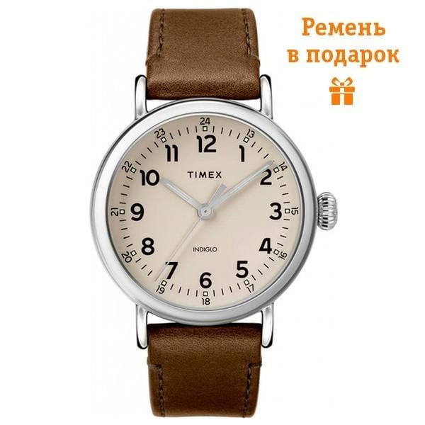 Наручний годинник чоловічий Timex Standard кварцевий Silver (Tx2t20100) Наручний годинник чоловічий Timex Standard кварцевий Silver (Tx2t20100)