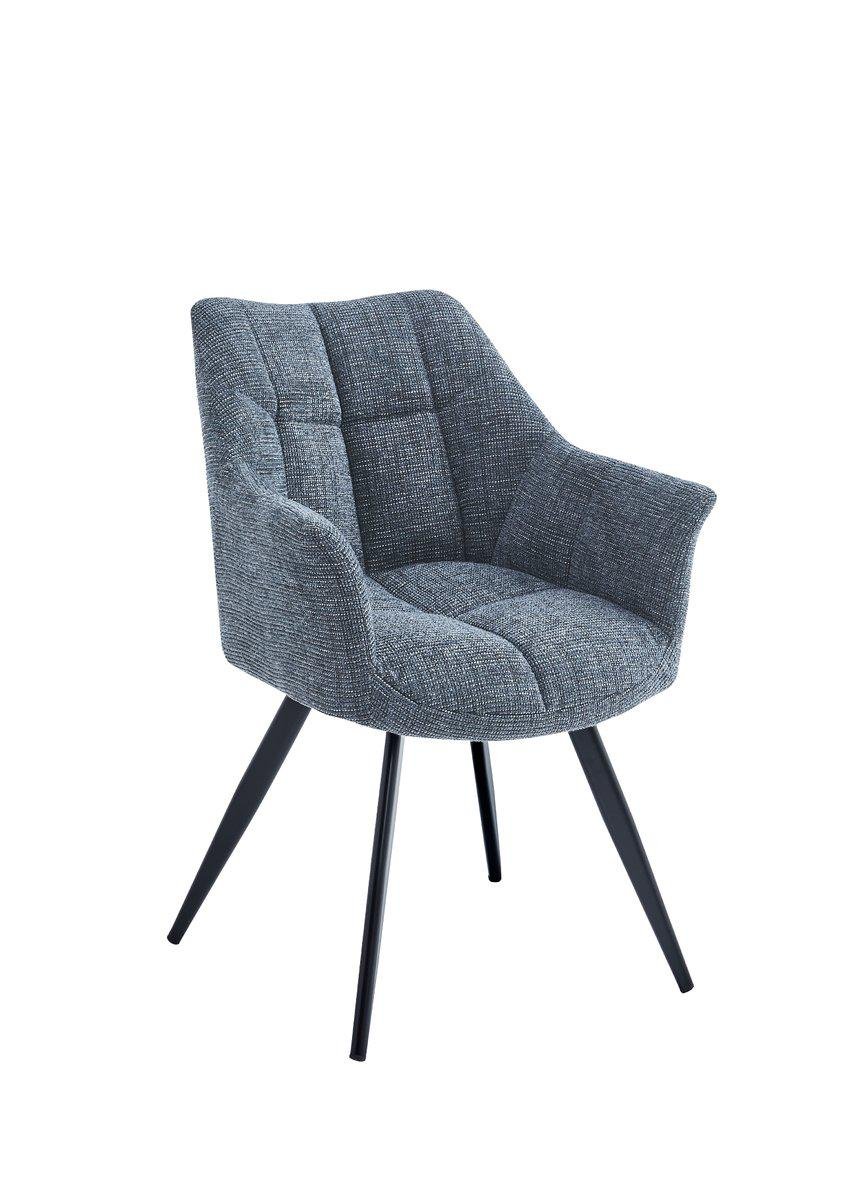 Стул Intarsio STEFAN Черный/Темно-серый - фото 3