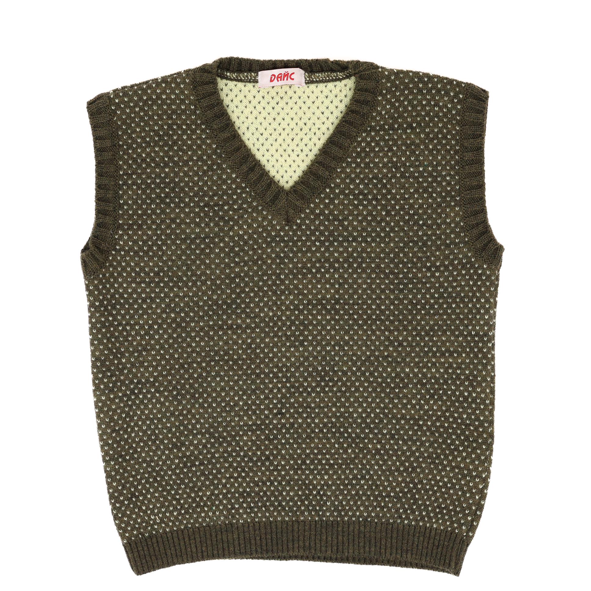 Безрукавка детская ДАЙС вязаная с бабочкой 98 см Хаки (15223018/5)