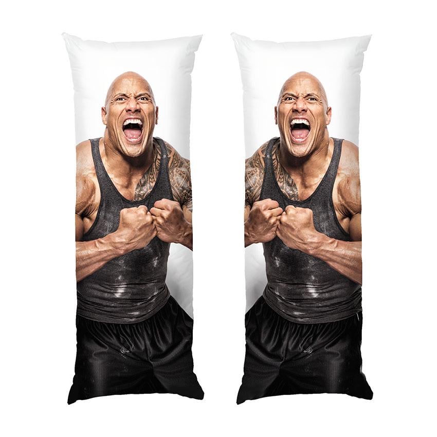 Подушка дакимакура Dwayne Johnson габардин 70х30 см (102829)