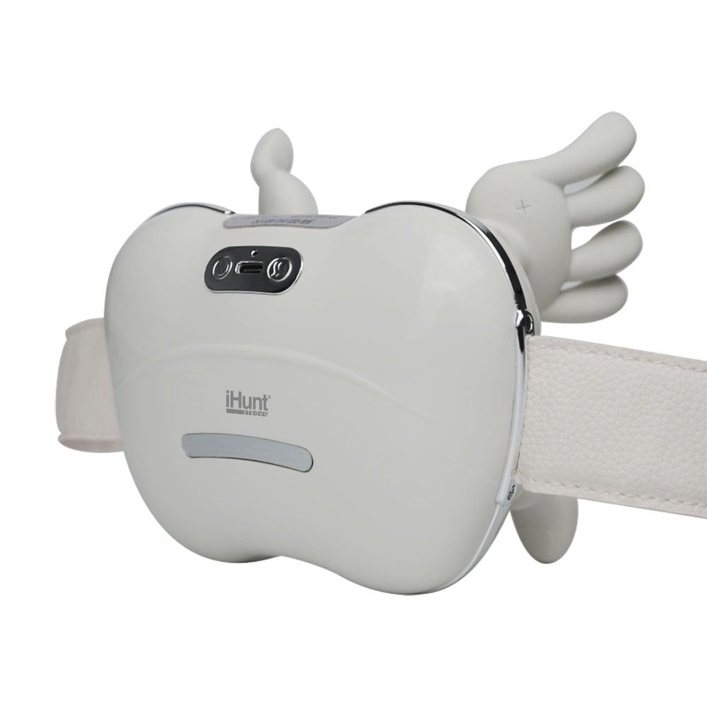 Апарат для масажу шиї бездротовий iHunt SPA HandTouch Neck 3D підігрів 3 режими 2000 мА/год USB Type-C 22 Вт Сіро-кремовий