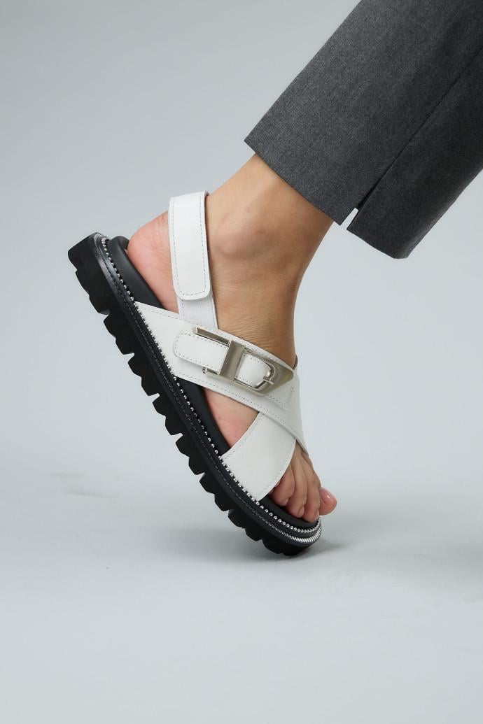 Босоніжки жіночі LONZA шкіряні р. 38 Білий (186683)