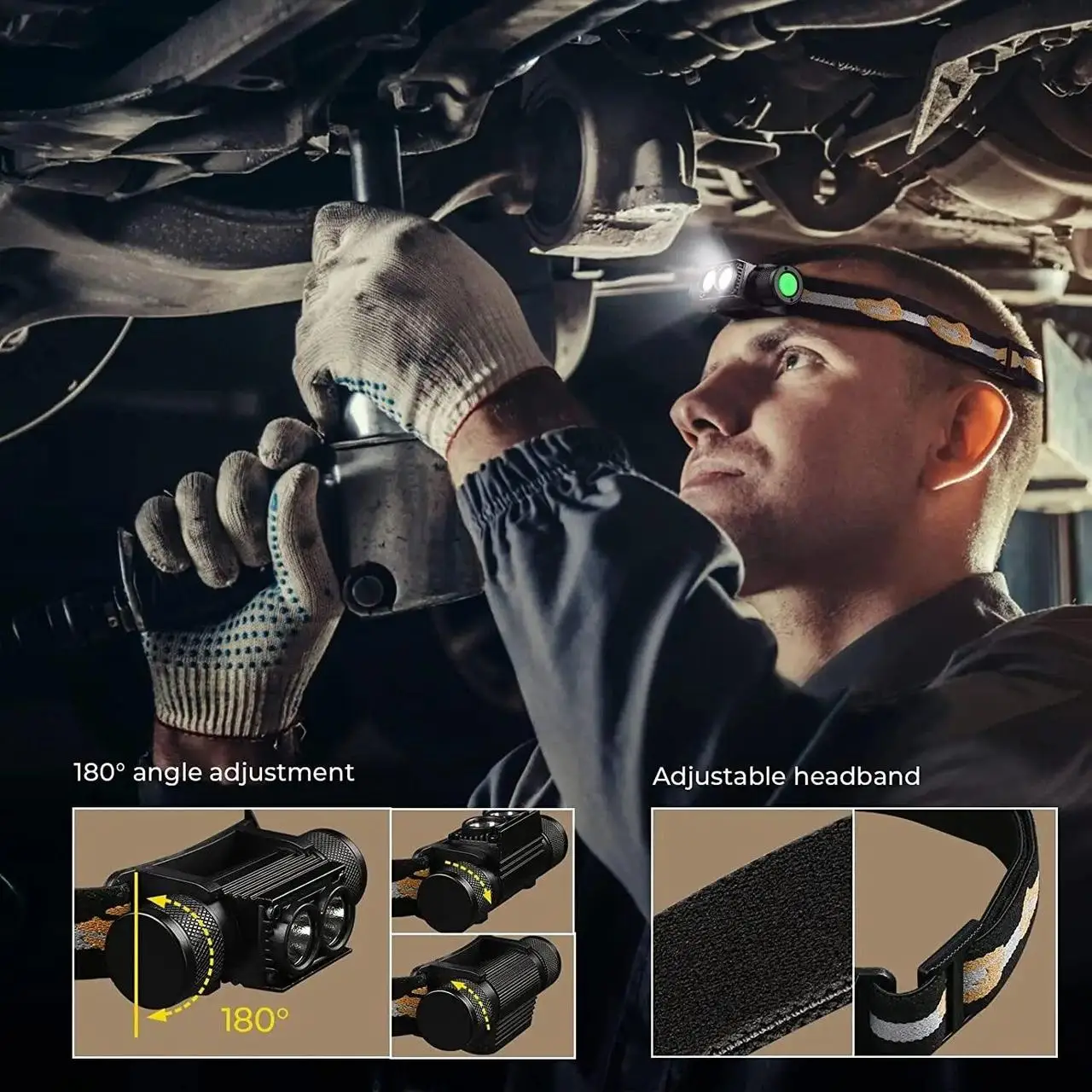 Ліхтар налобний Boruit H02B-Red з червоним світлом з акумулятором 3400 мАг - фото 13 Ліхтар налобний Boruit H02B-Red з червоним світлом з акумулятором 3400 мАг - фото 13