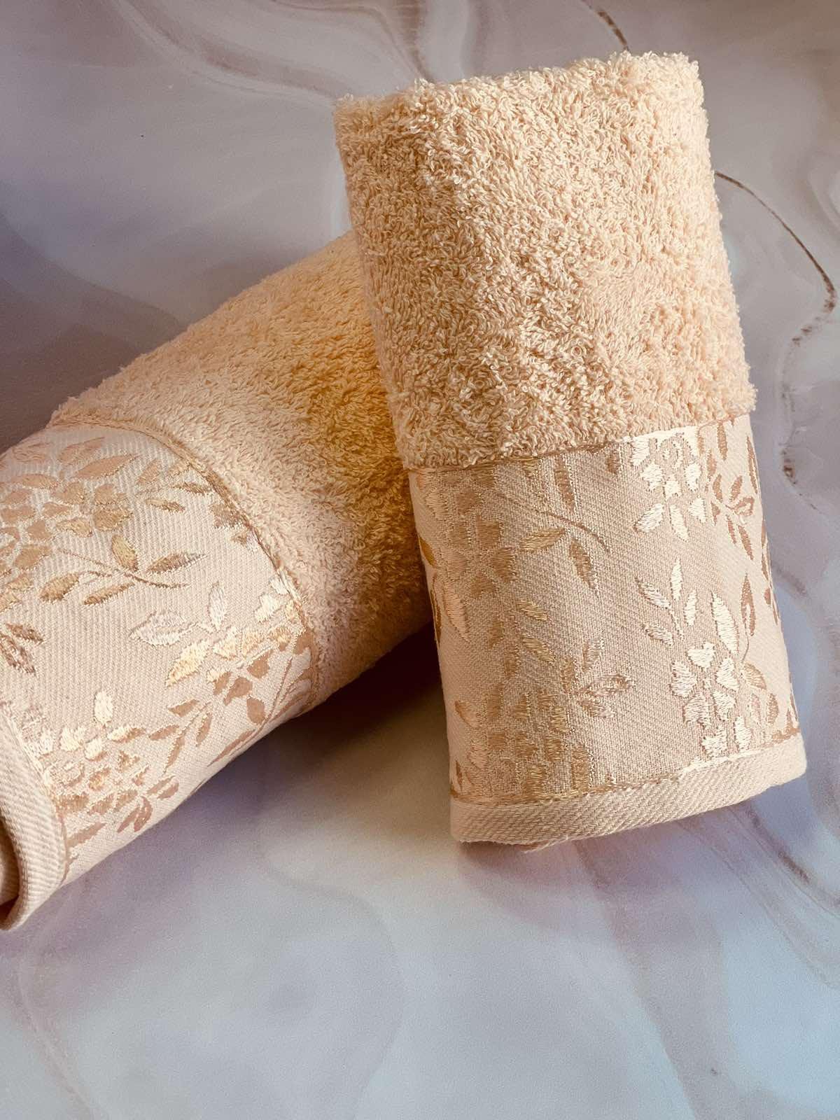 Набір рушників банне та для обличчя 70х40 см/50х90 см 2 шт. Персиковий (mame2v1cic1-persik) - фото 5 Набір рушників банне та для обличчя 70х40 см/50х90 см 2 шт. Персиковий (mame2v1cic1-persik) - фото 5