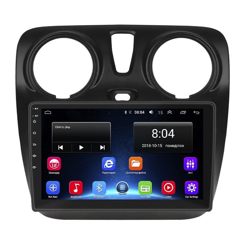 Автомагнитола штатная Lesko для Dacia Dokker I Рестайлинг ver 2 2017- 2/32Gb Wi-Fi GPS Base 9" (25713792)