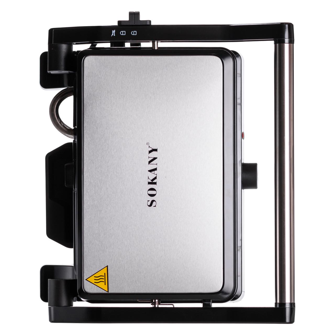 Электрогриль прижимной Sokany SK-08026 с антипригарным покрытием 1500 Вт (SK-08026) - фото 6 Электрогриль прижимной Sokany SK-08026 с антипригарным покрытием 1500 Вт (SK-08026) - фото 6