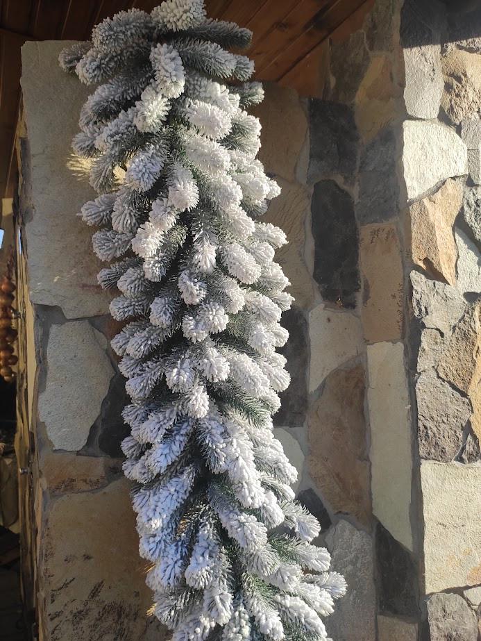 Хвойна гірлянда засніжена лита SGX Буковельська 1 м (1258930685) - фото 2 Хвойна гірлянда засніжена лита SGX Буковельська 1 м (1258930685) - фото 2