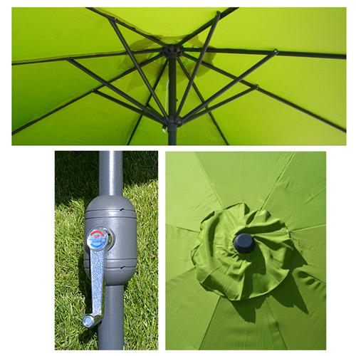 Зонтик кафе антивитер 2,7 м 8 см (MH-3841) - фото 2 Зонтик кафе антивитер 2,7 м 8 см (MH-3841) - фото 2