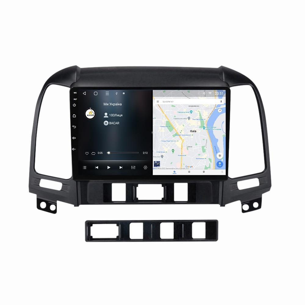 Магнітола штатна BACAR для Hyundai Santa Fe 2006-2012 8/256Gb Individual+ (11081655) - фото 2
