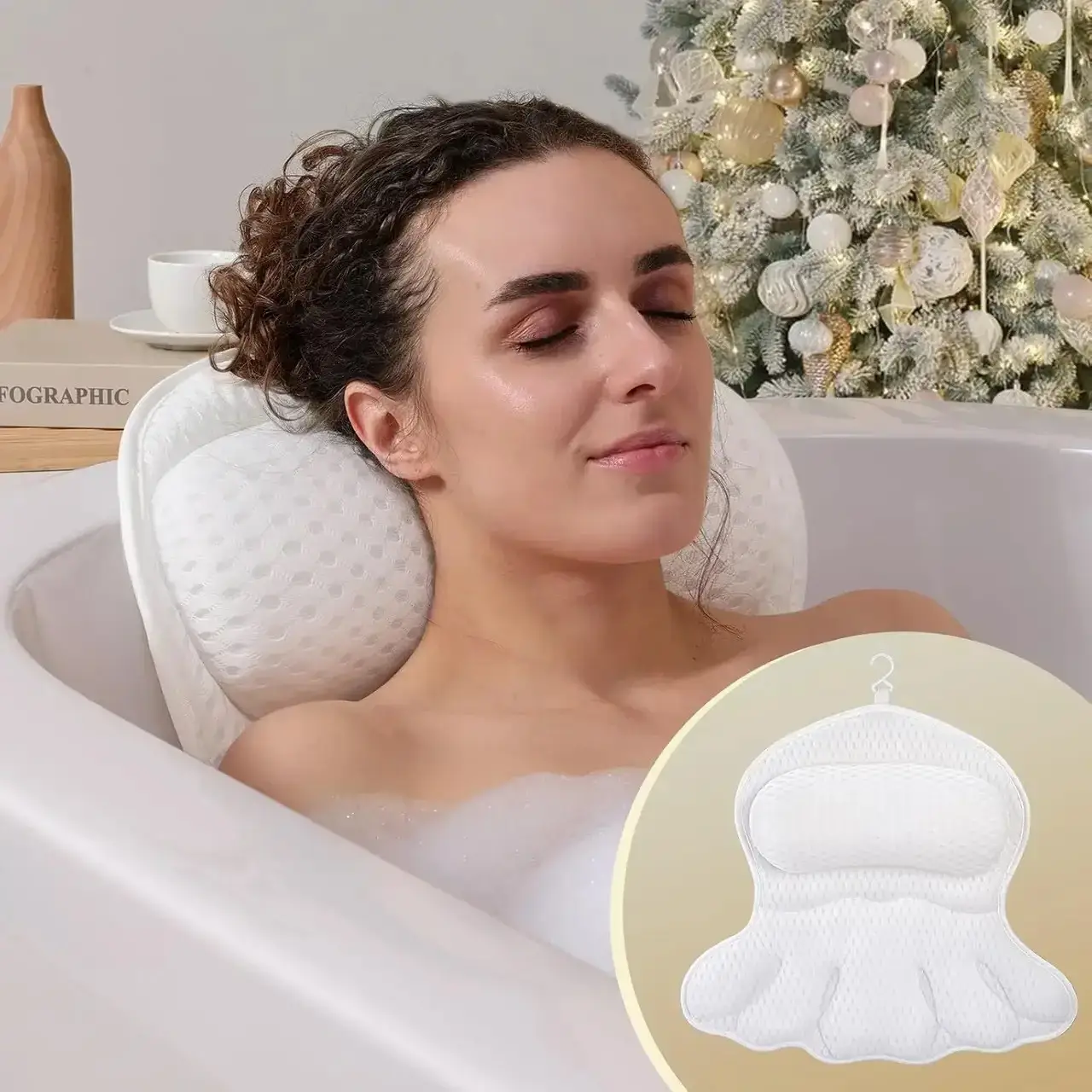 Подушка для ванны Bath pillow на 6 присосках (27271978) - фото 2