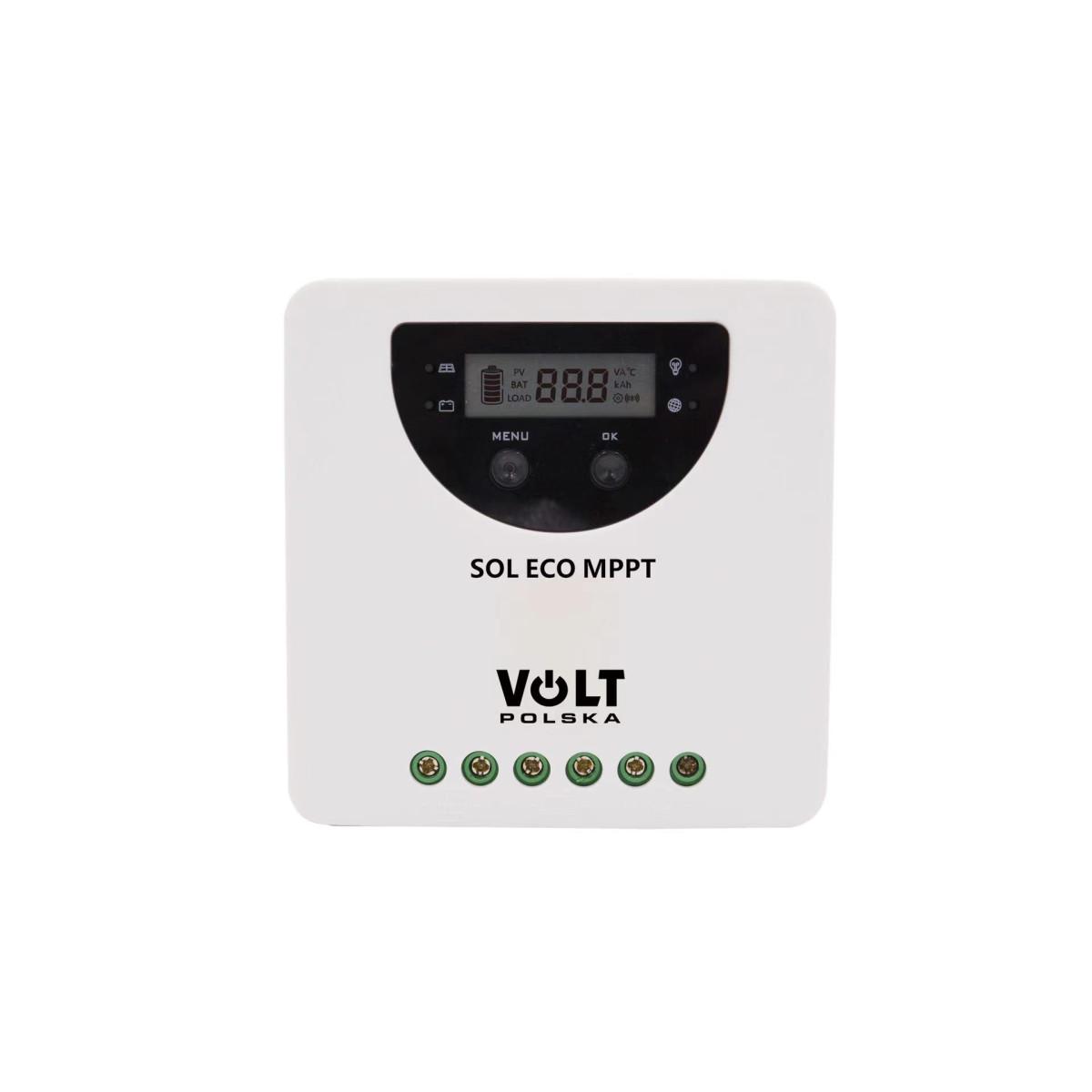 Регулятор солнцезащитный Volt Polska SOL ECO MPPT 20A 100V 12/24V LCD/BT (3IPSMPPT21)