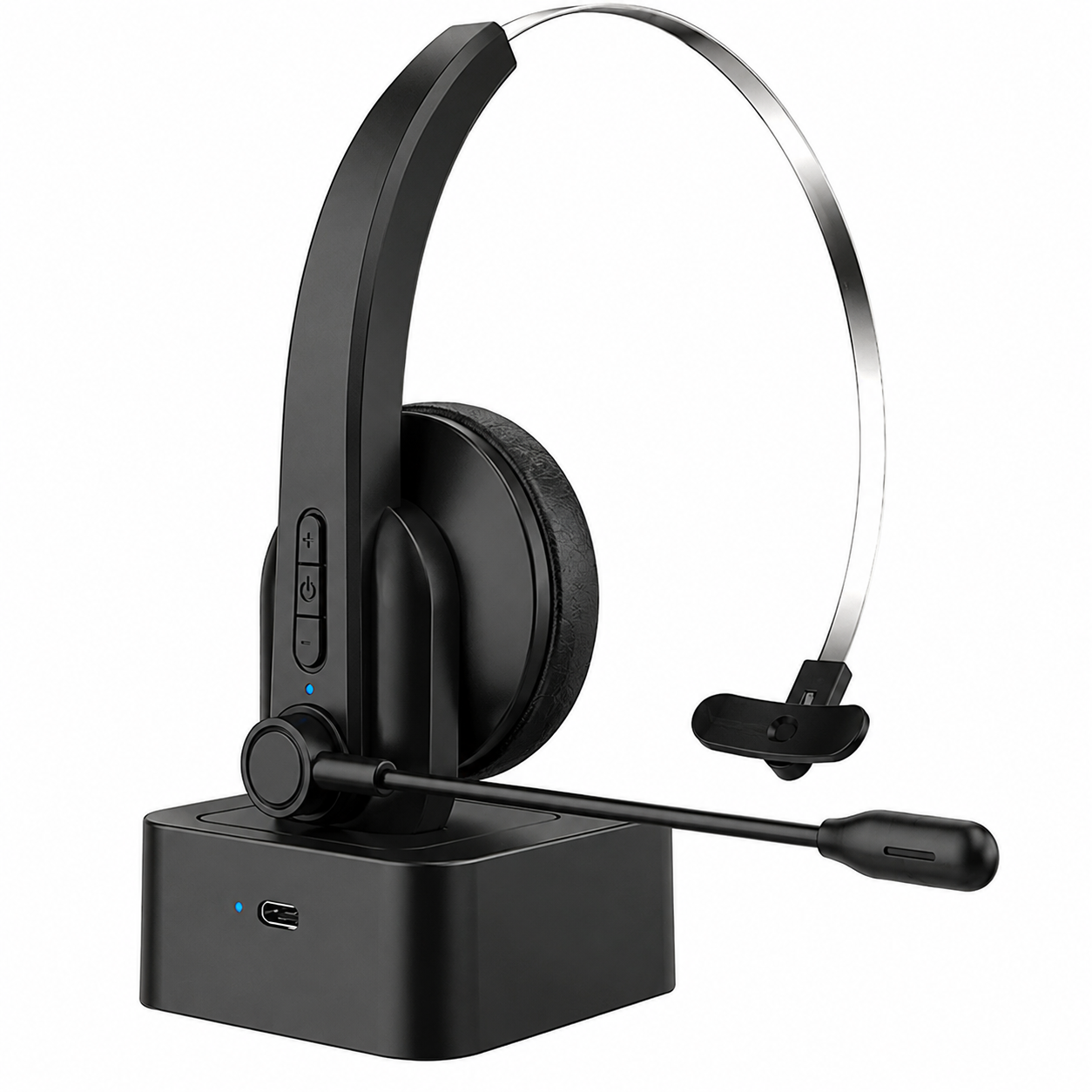 Гарнитура Bluetooth 5.4 с микрофоном и шумоподавлением Черный (35130420) Гарнитура Bluetooth 5.4 с микрофоном и шумоподавлением Черный (35130420)