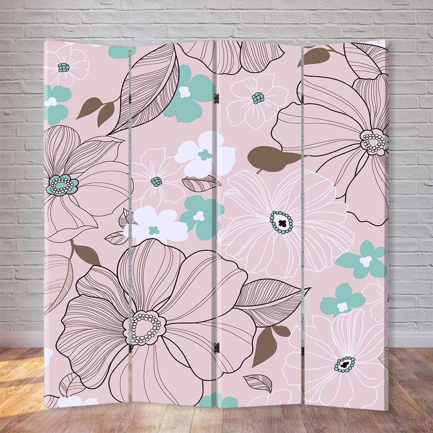 Ширма Цветы 160х180 см (529888458)