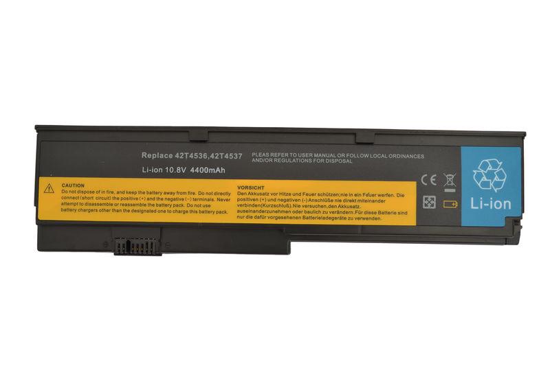 Батарея аккумуляторная для ноутбука Lenovo-IBM 42T4534 ThinkPad X200 10,8 V 5200 mAhr Black (col79010952)