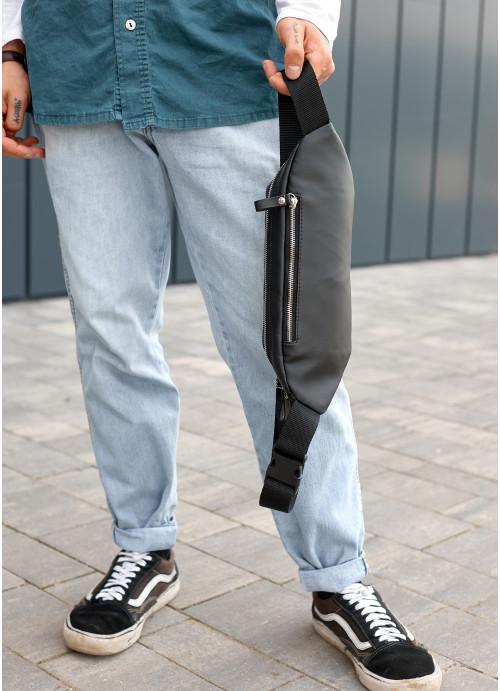 Сумка через плечо мужская Sambag экокожаная водостойкая Черный (2618898453) - фото 4