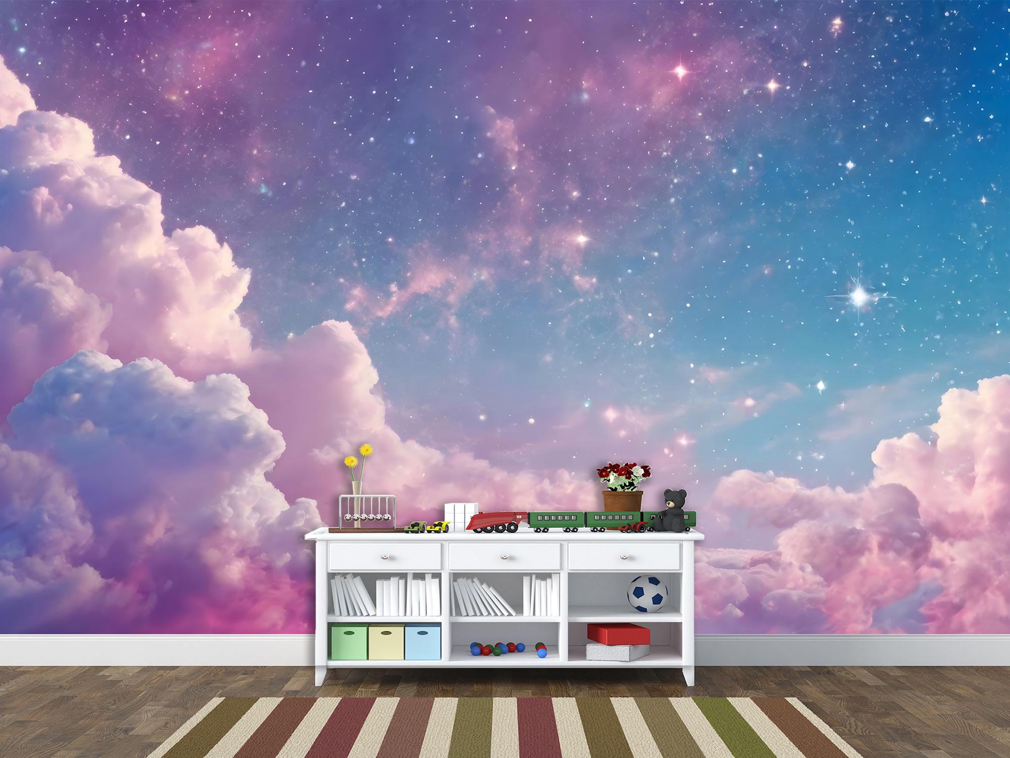 Фотообои флизелиновые Upstream Сказочные фиолетовые облака 315х210 см (S5KID-075/5) - фото 6