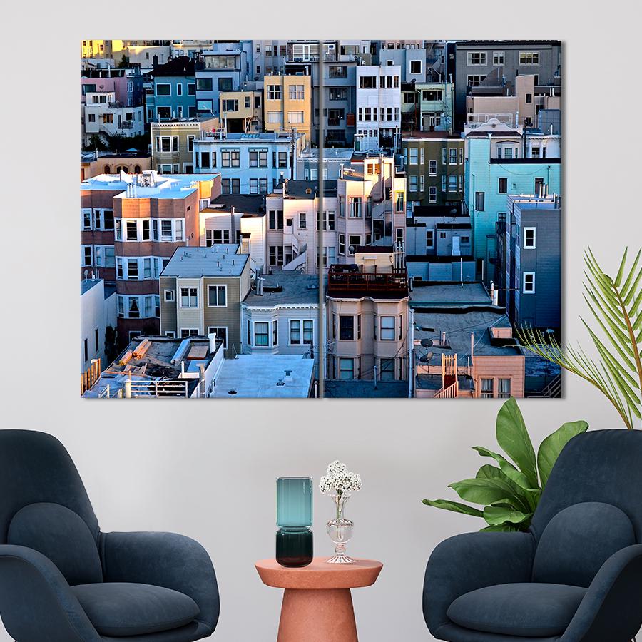 Настенний декор Разнообразие домов в Нью-Йорке 165x122 см (A678-2)