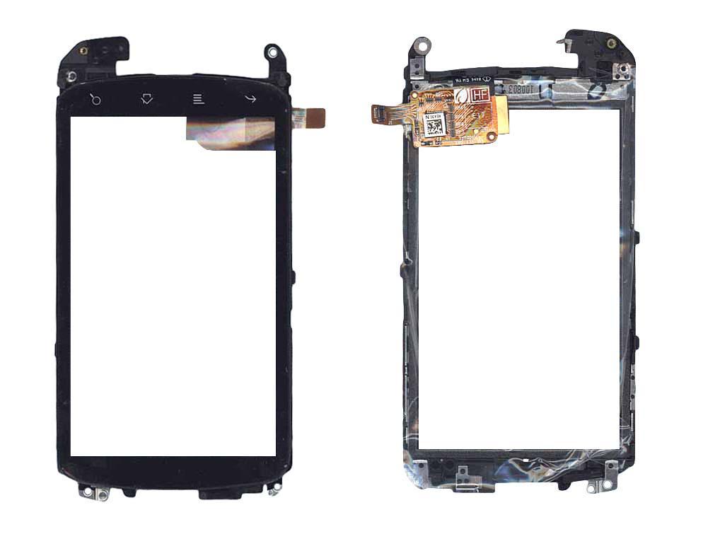 Тачскрин для смартфона HTC Nexus One Черный с рамкой