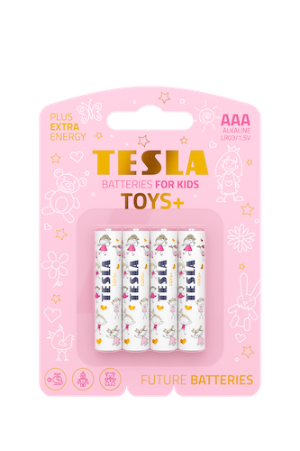 Батарейки TESLA AAA TOYS+ GIRL LR03 BLISTER FOIL 4 шт. (1794169797)