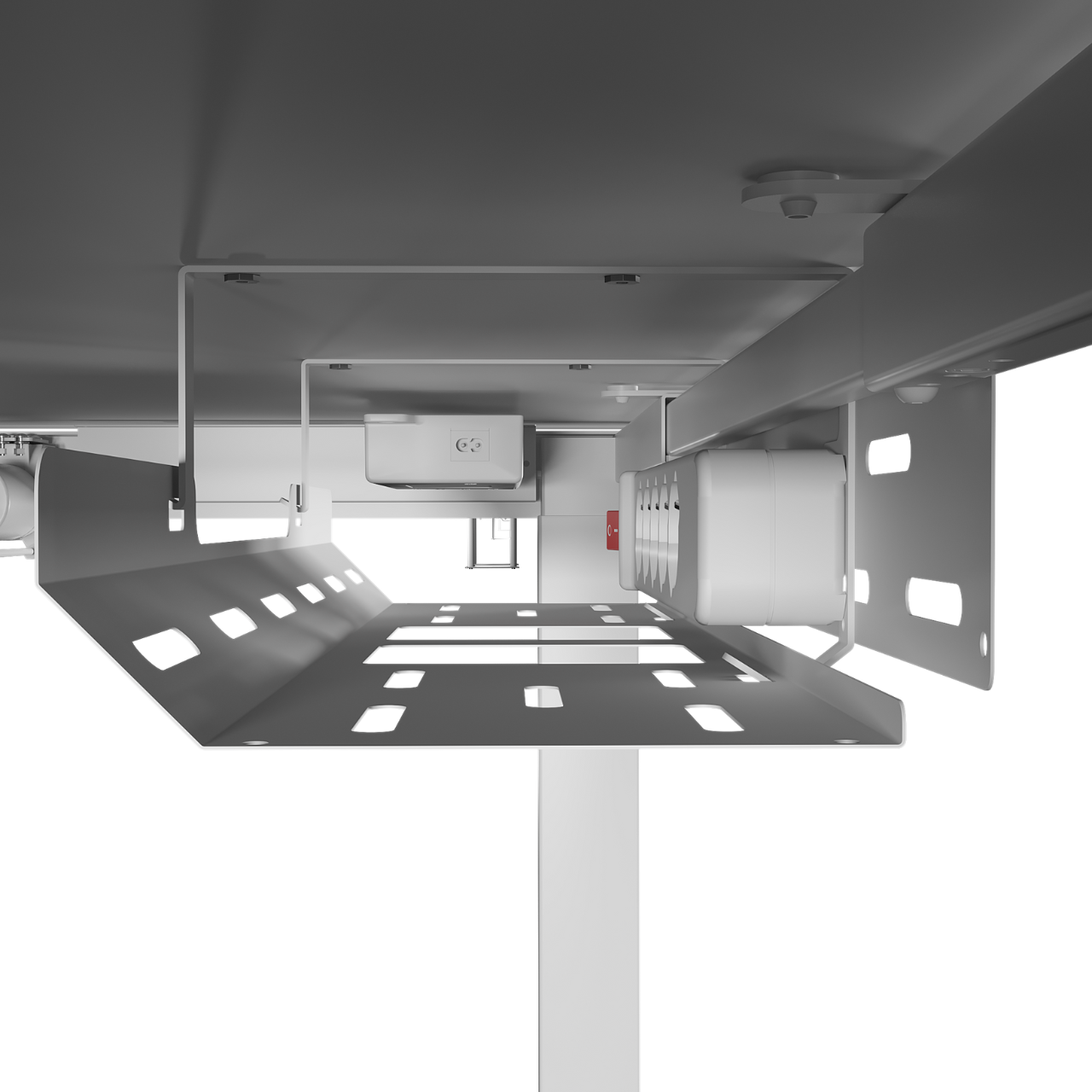 Кабель-менеджмент TEHNOTABLE для рамы 4-опорного стола с регулировкой высоты с удлинителем Белый (045-20-02/2) - фото 2 Кабель-менеджмент TEHNOTABLE для рамы 4-опорного стола с регулировкой высоты с удлинителем Белый (045-20-02/2) - фото 2