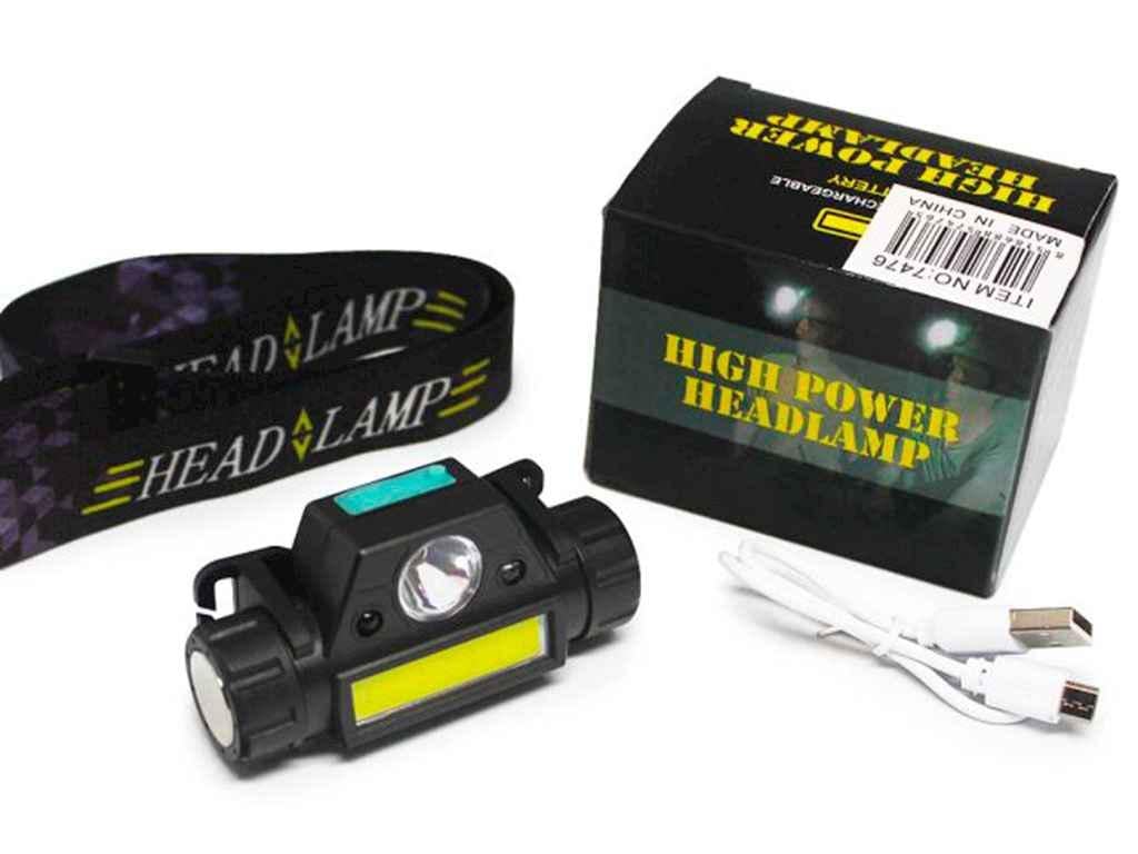 Фонарик налобный Bailong BL +1898 SENSOR (786656)