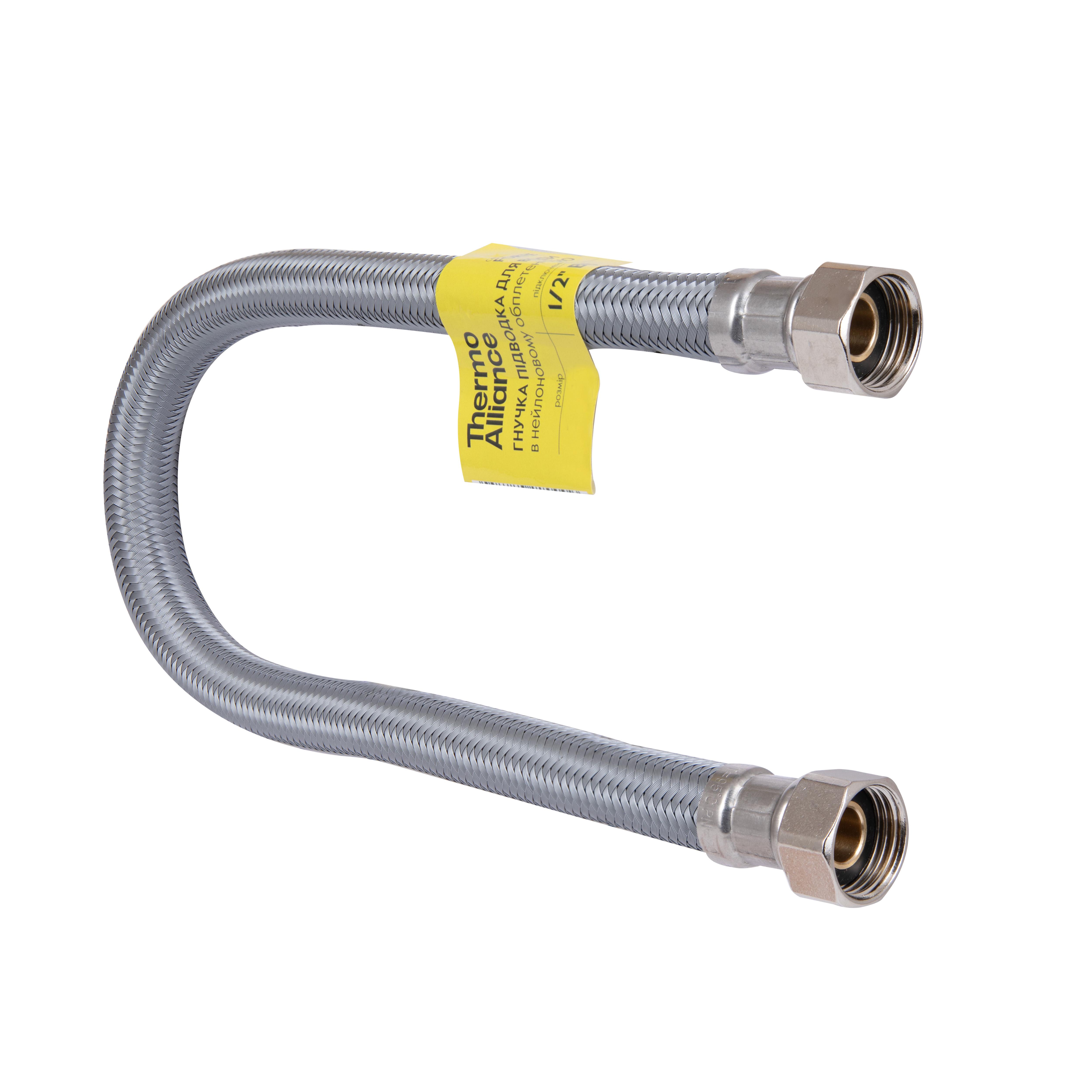 Шланг Thermo Alliance Forte для воды D10 20 см NYLON 1/2"x1/2" ВВ (TAF383W20)