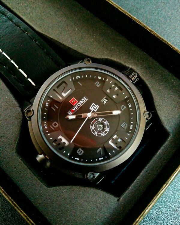 Годинник наручний чоловічий Naviforce Plaza Black (1225) - фото 8 Годинник наручний чоловічий Naviforce Plaza Black (1225) - фото 8
