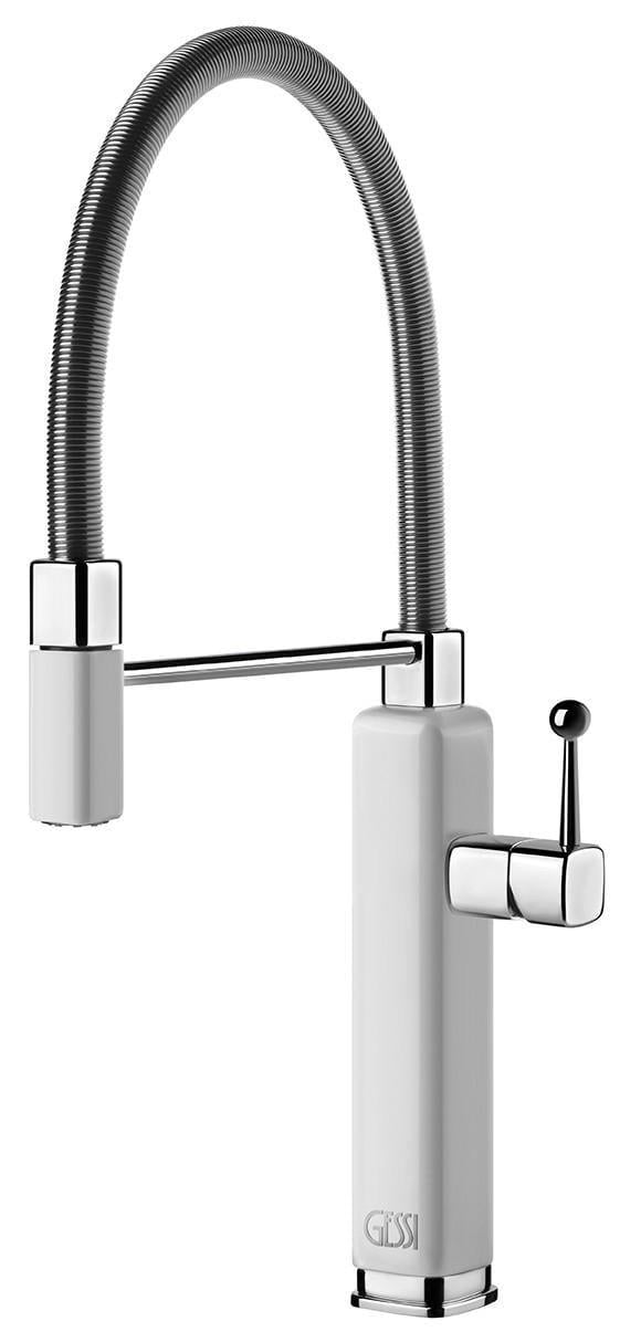 Смеситель кухонный Gessi Happy Белый глянцевый (60061#298)