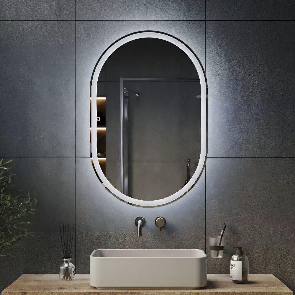 Зеркало овальное капсульное LOVE 2Fo с фронтально-фоновой LED подсветкой 600х1000 мм (203060-100)