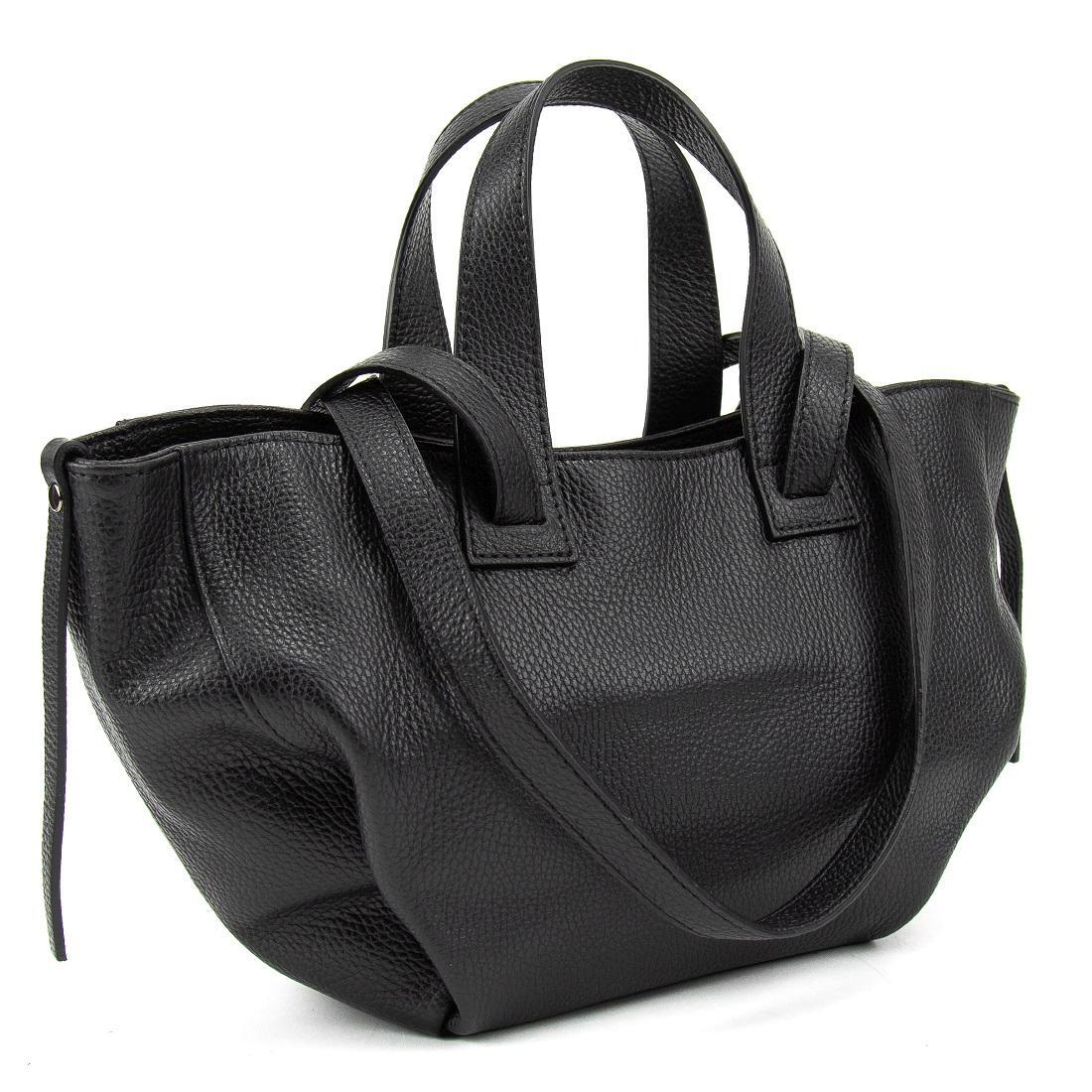 Женская сумка Royal Bag F-IT-7655A кожаная Черный (8048)