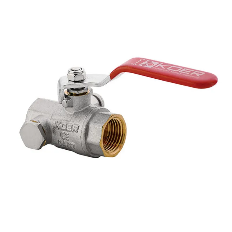 Кран шаровой KOER KR.260 1/2" ГГР с дренажом и отводом воздуха (KR0152)