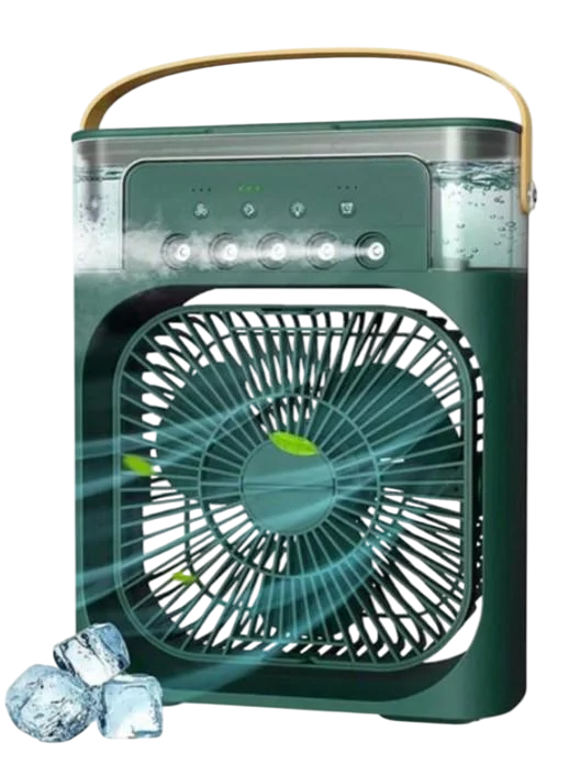 Вентилятор-кондиционер с распылителем водяного тумана и LED подсветкой USB Green