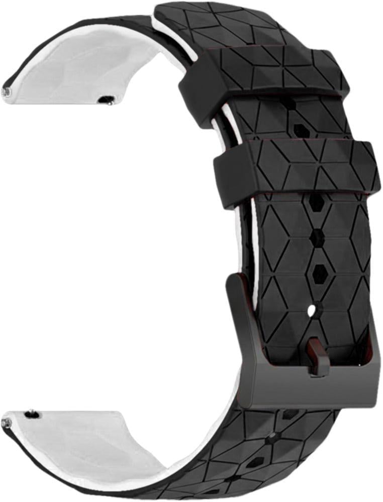 Ремешок для смарт-часов Lunor для Samsung Galaxy Watch6 Classic 43 мм Black/White (41726-1E)