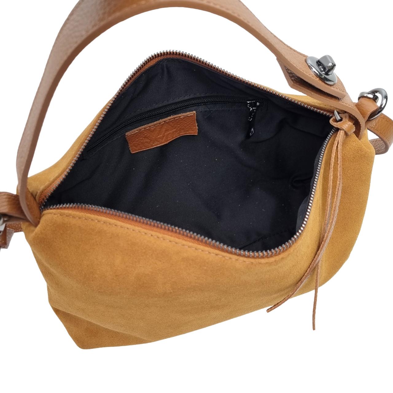 Жіноча сумка крос-боді Viva Verba натуральна замша Рудий (ZM08-84-4) - фото 5