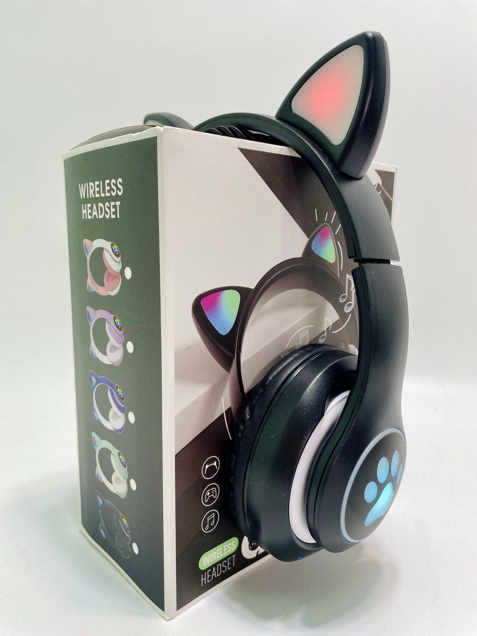 Навушники Котячі вушка С 53220 80 4 кольори/підсвічування/Bluetooth/радіо/мікро бездротові - фото 2 Навушники Котячі вушка С 53220 80 4 кольори/підсвічування/Bluetooth/радіо/мікро бездротові - фото 2