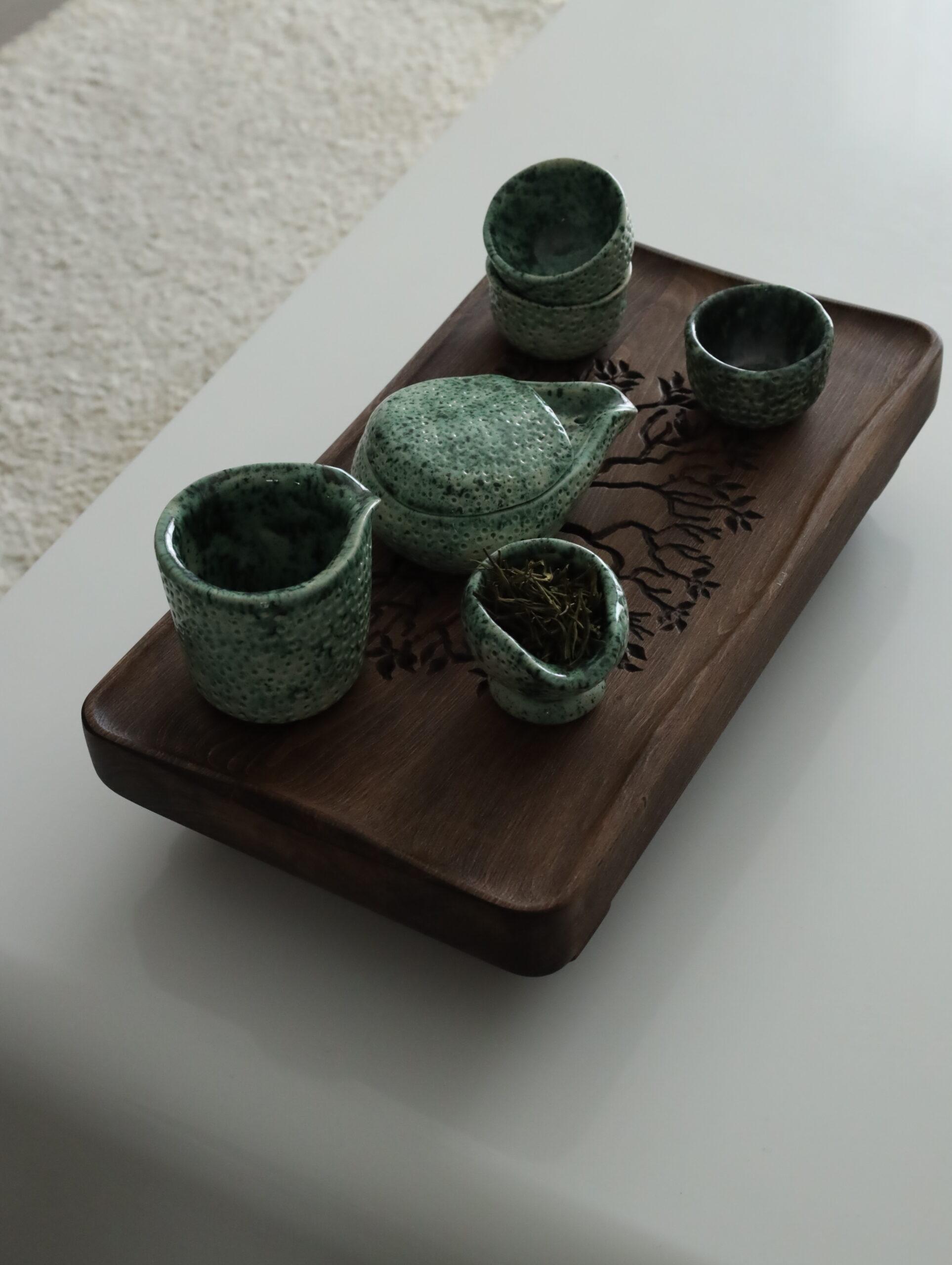 Набор для чайной церемонии Речной камень полный ручной работы (TS-19) - фото 4 Набор для чайной церемонии Речной камень полный ручной работы (TS-19) - фото 4