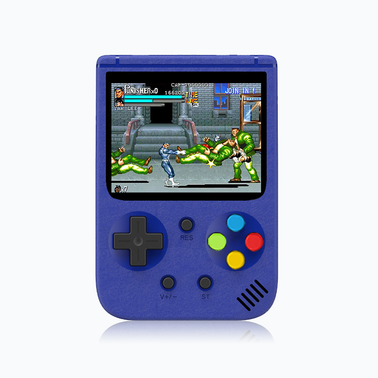 Игровая портативная ретро приставка с экраном Gen Game Box 8bit 500в1 Синий