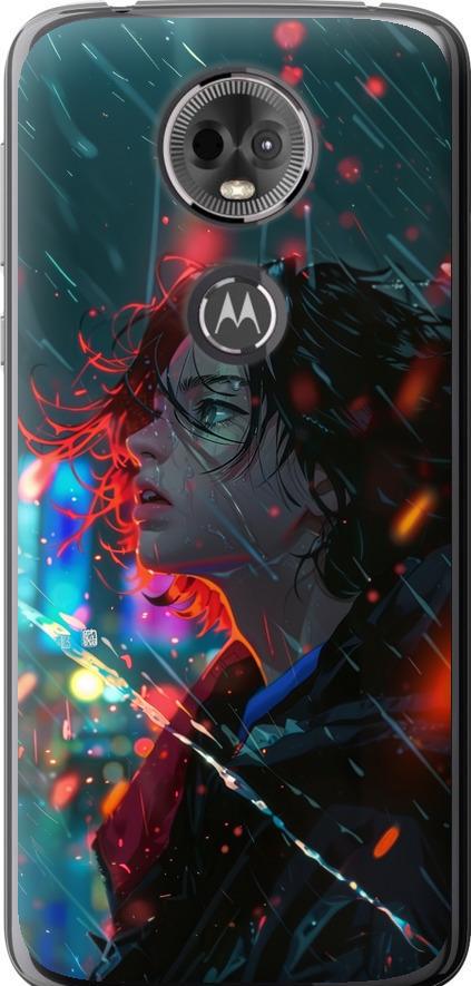 Чехол на Motorola Moto E5 Plus Ночные огни (6096u-1412-42517)