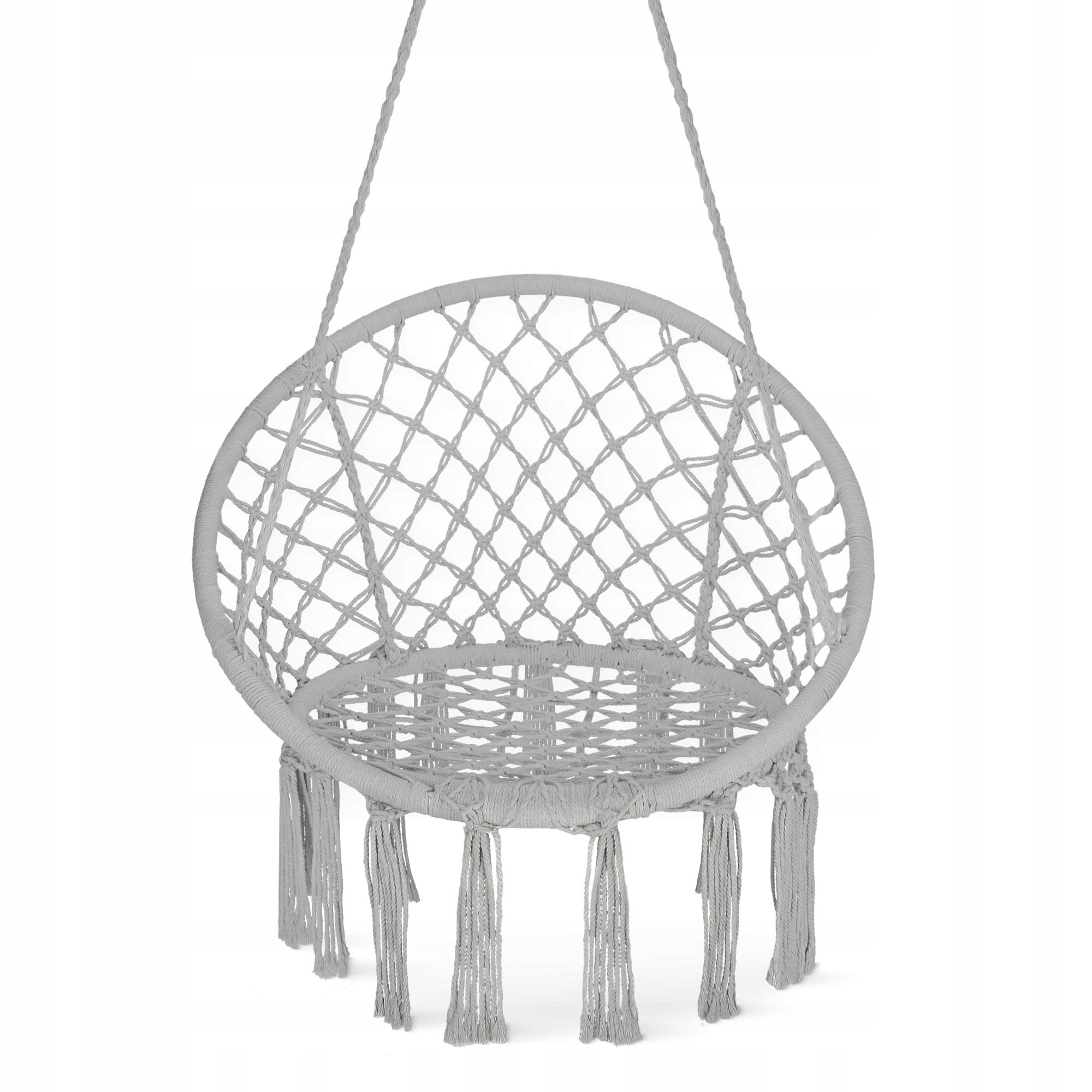 Кресло-качели подвесное 4fizjo Boho Dream плетеные 80 см Grey (P-5905973404525) - фото 1 Кресло-качели подвесное 4fizjo Boho Dream плетеные 80 см Grey (P-5905973404525) - фото 1