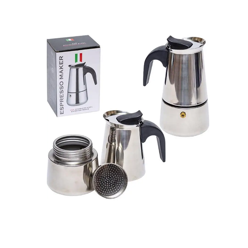 Гейзерна кавоварка Unique UN-1902 нержавіюча сталь 270 мл (23913135) - фото 10 Гейзерна кавоварка Unique UN-1902 нержавіюча сталь 270 мл (23913135) - фото 10