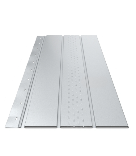 Софит для крыши перфорированный металлический RAL7004 (3458967) - фото 1 Софит для крыши перфорированный металлический RAL7004 (3458967) - фото 1