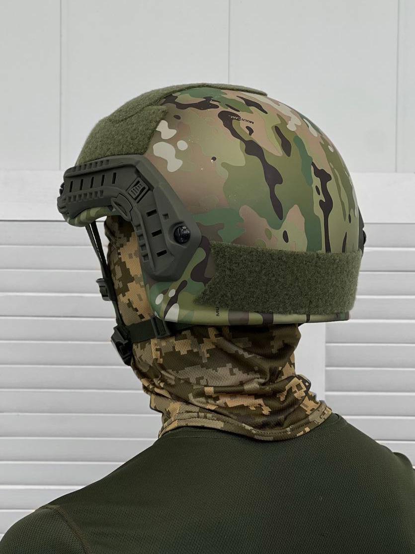 Шолом балістичний FAST Helmet Multicam Elite 1 клас захисту ДСТУ рівня NIJ IIIA (14261536) - фото 6