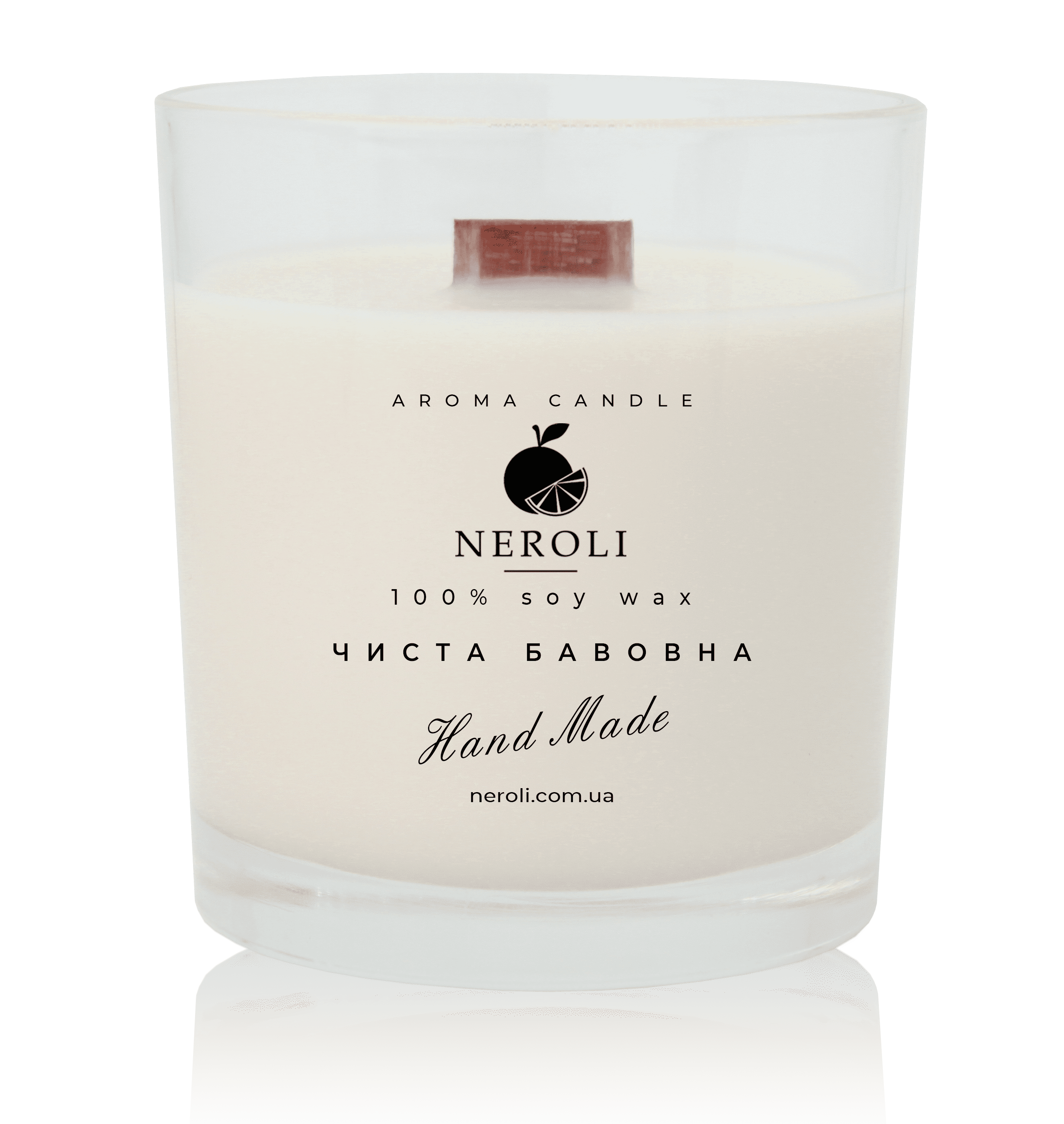 Аромасвеча соевая NEROLI Чистый Хлопок Crystal Grace 200 мл